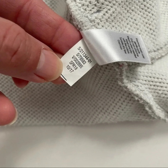 Athleta French Terry Tranquility Wrap Sweatshirt Grey - Picture 5 of 9